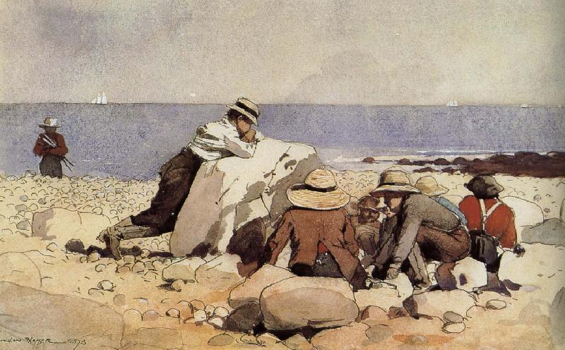 Winslow Homer Baked clams grind